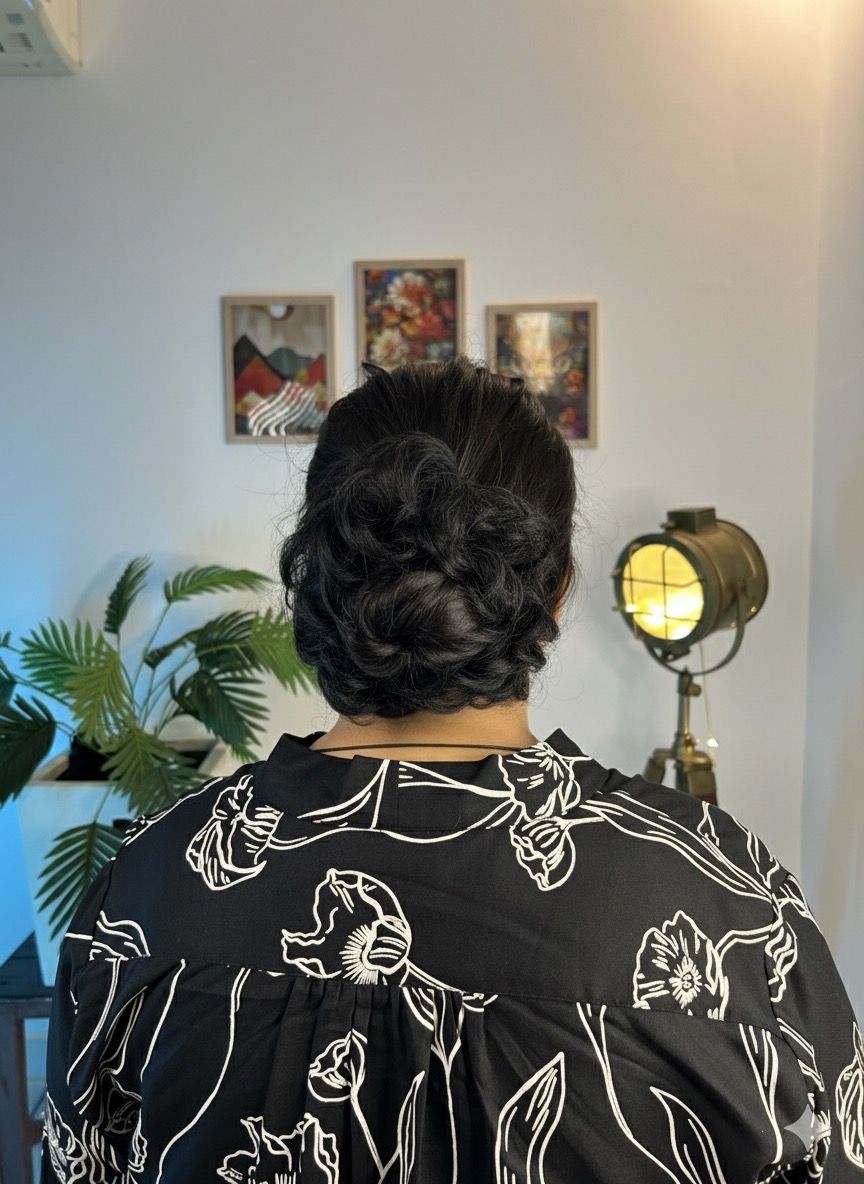Natural Hair Extension Bun Scrunchie - Matte Finish, Instant Volume