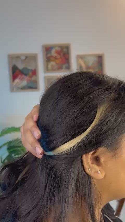Colored Hair Streaks - Vibrant Clip-On Highlights
